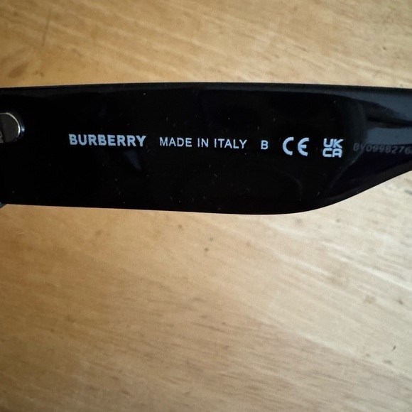 Burberry Red and White Patterned Sunglasses